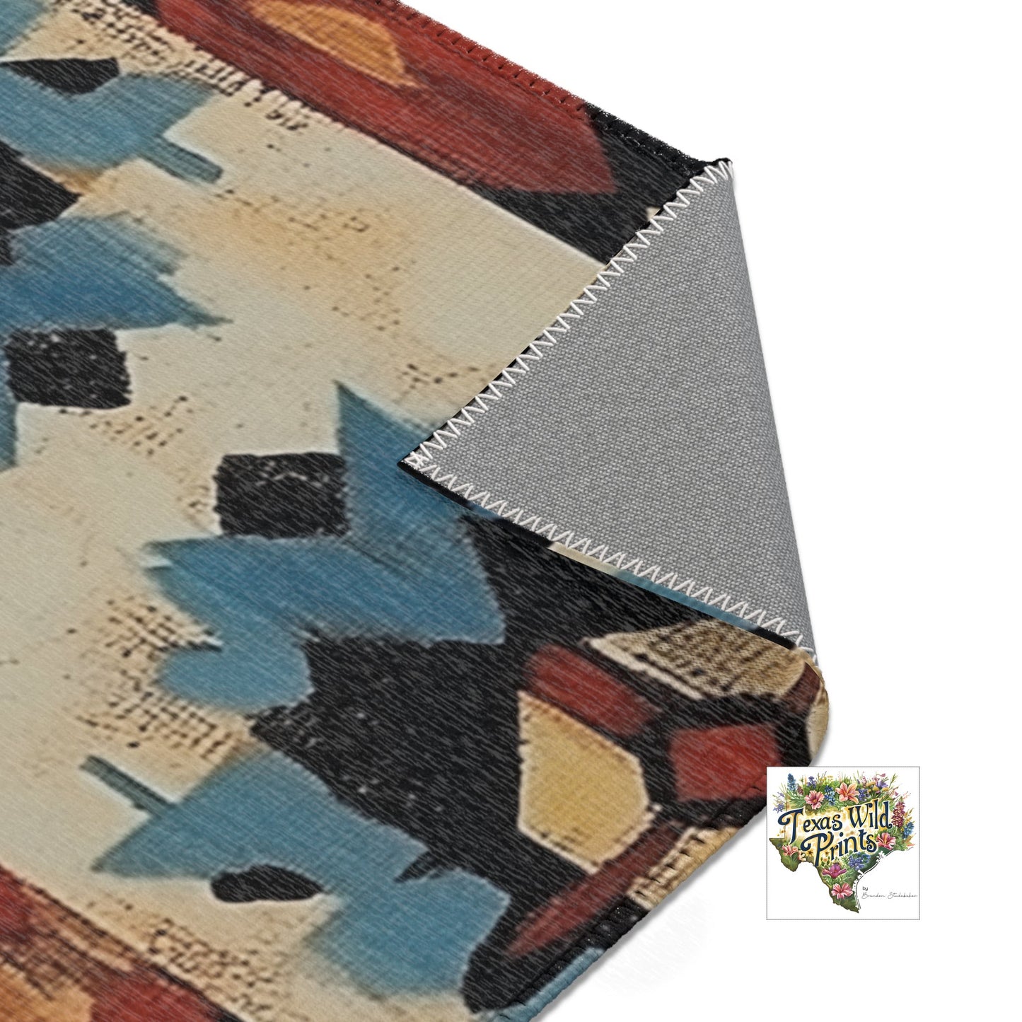 Small Southwestern Geometric Entryway Rug Earth Wisdom Tribal Inspired Pattern Rustic Santa Fe Decor Various Sizes Boho Home Gift