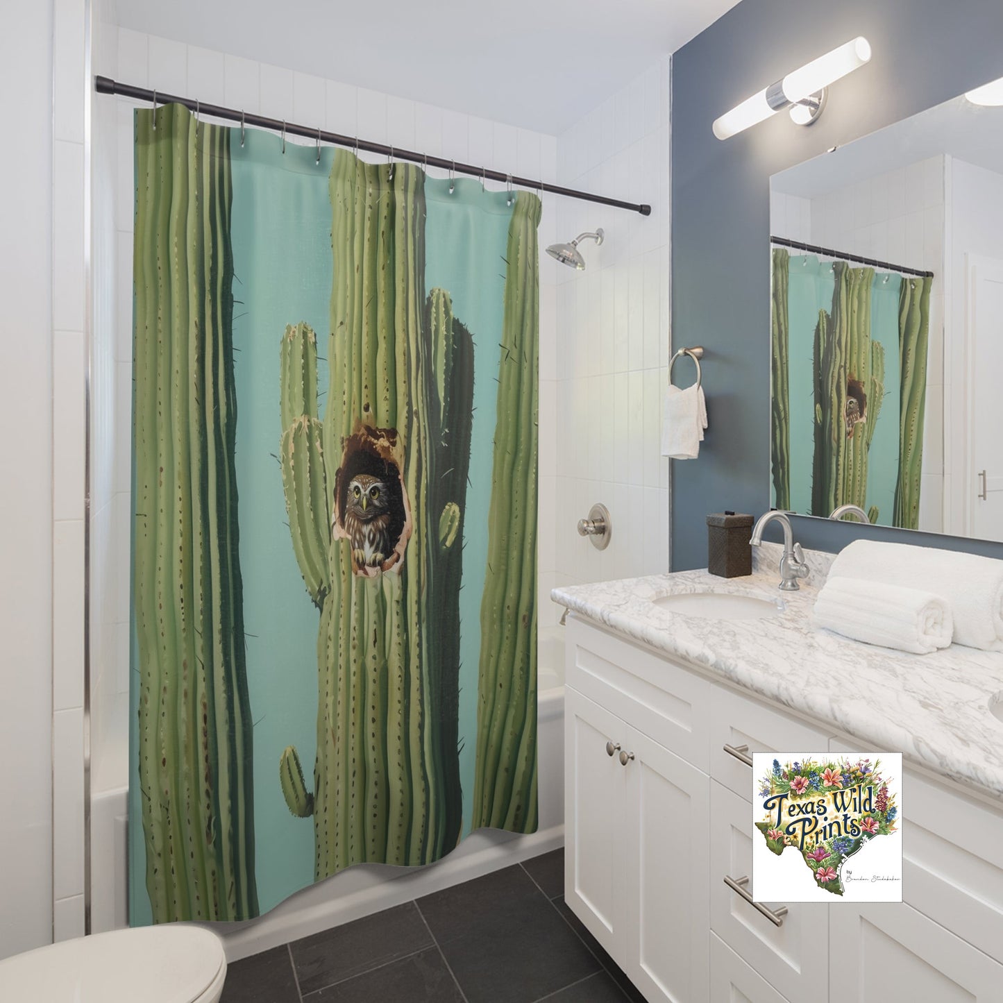 Indian Inspired Custom Southwestern Shower Curtain Ancient Cliff Dwelling Art MTO 71x74 Fabric Rustic Bathroom Decor Long Lasting Design