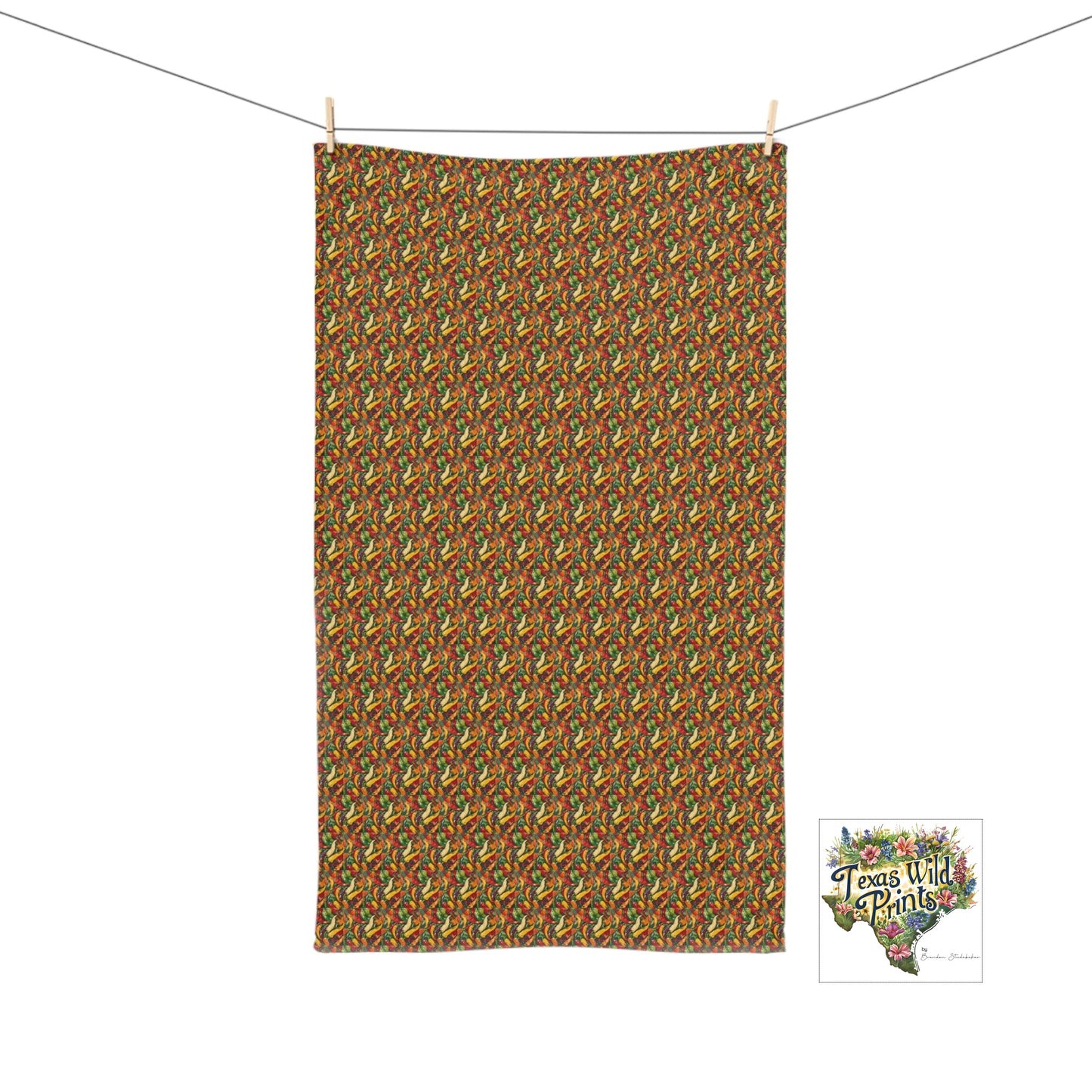 Vibrant Jalapeño Pepper Pattern Guest Towel 16x28 Hand Towel Spicy Food Themed Home Accents Southwestern Great Gift for Cook Unique Kitchen Decor