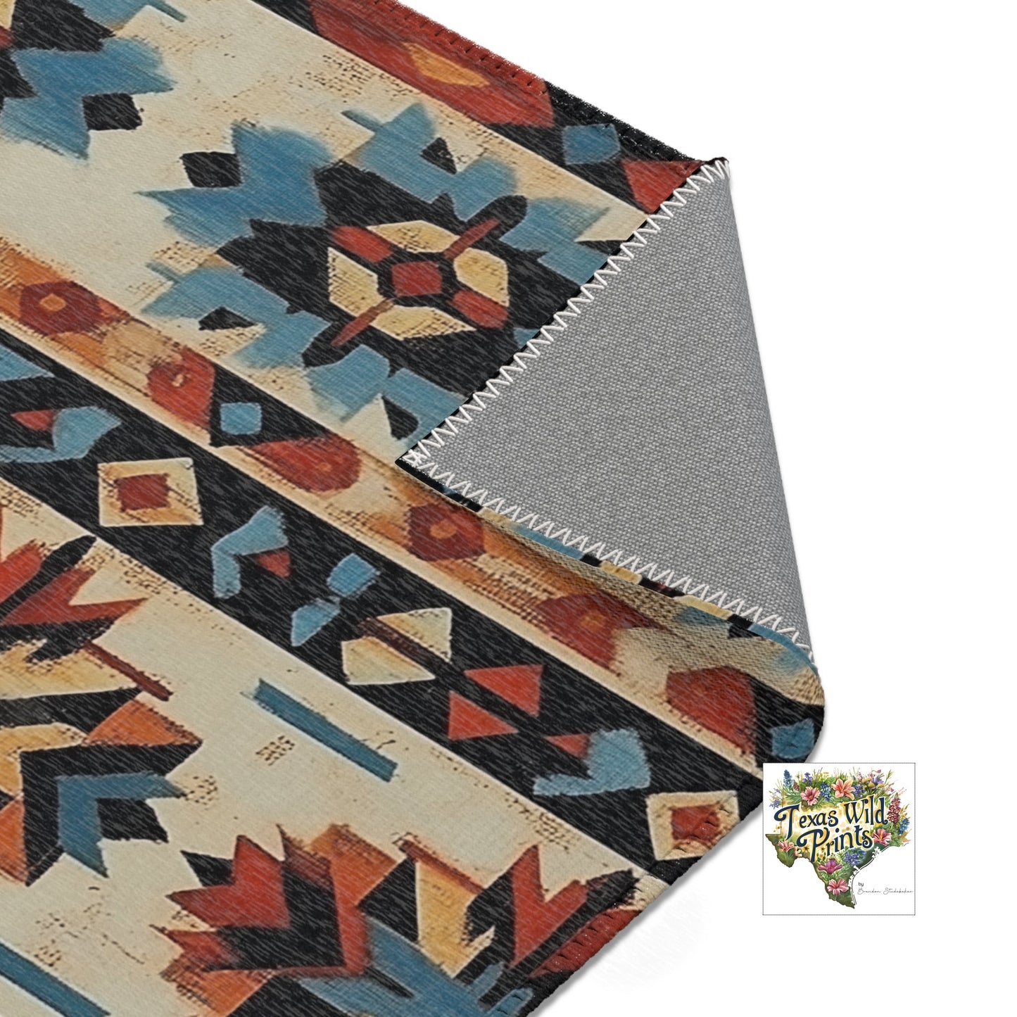 Small Southwestern Geometric Entryway Rug Earth Wisdom Tribal Inspired Pattern Rustic Santa Fe Decor Various Sizes Boho Home Gift