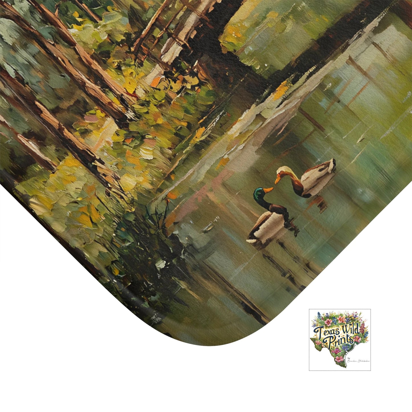 Woodland Love Scene Shower Curtain Love Themed Print 71x74 Inch Cottagecore Home Decor Gifts for Valentine's Day Anniversary Gift