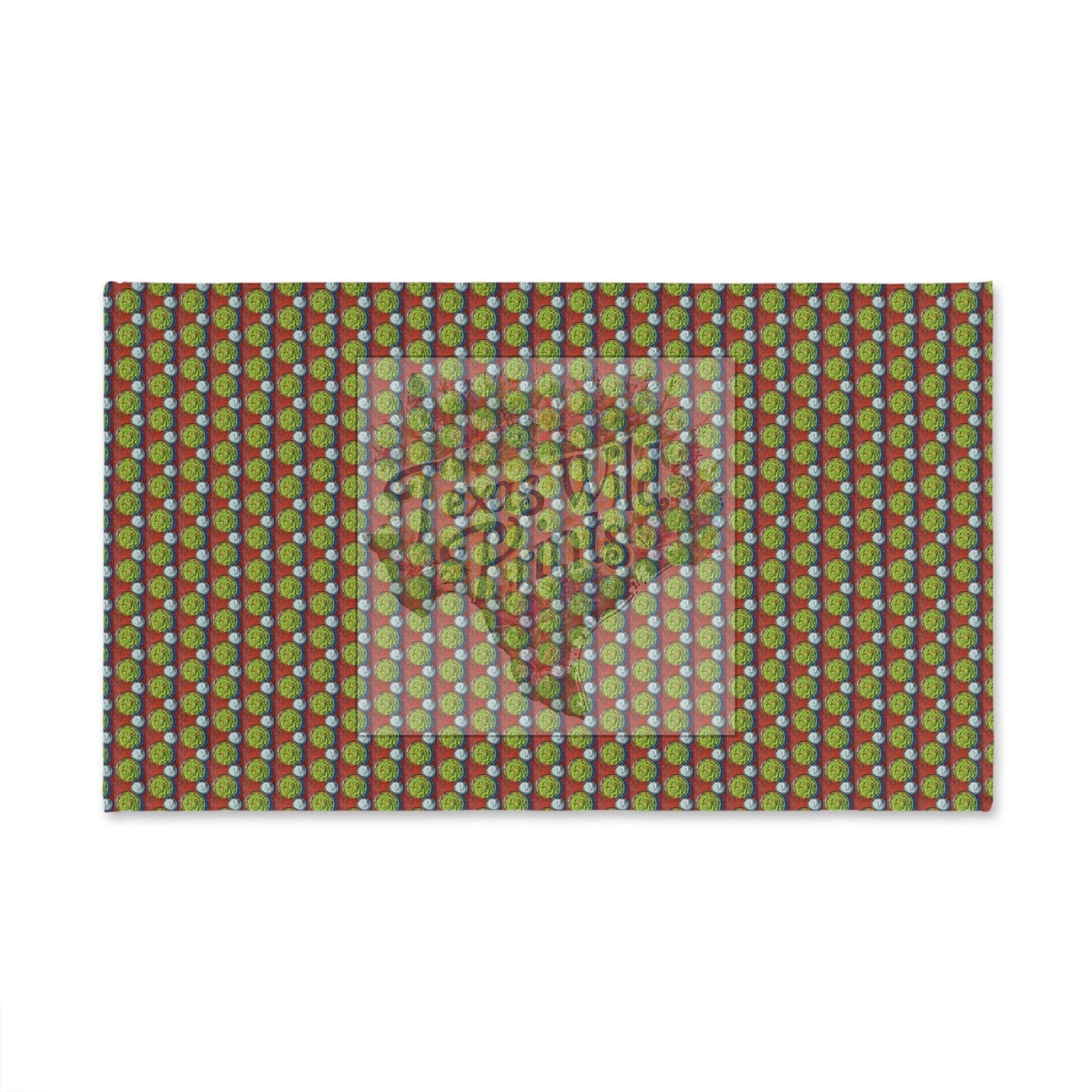 Guac and Sour Cream Dip Pattern Print Hand Towel | Premium | 16”x28” Towel | Food Themed, Southwestern