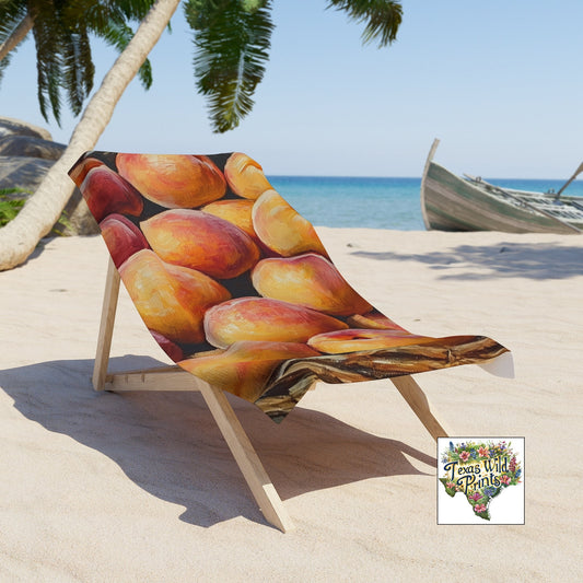 Oversized Peach Beach Towel XL Vibrant Fruit Print Soft Plush Pool Beach Towel Large Summer Towel Gift for Sun Seekers