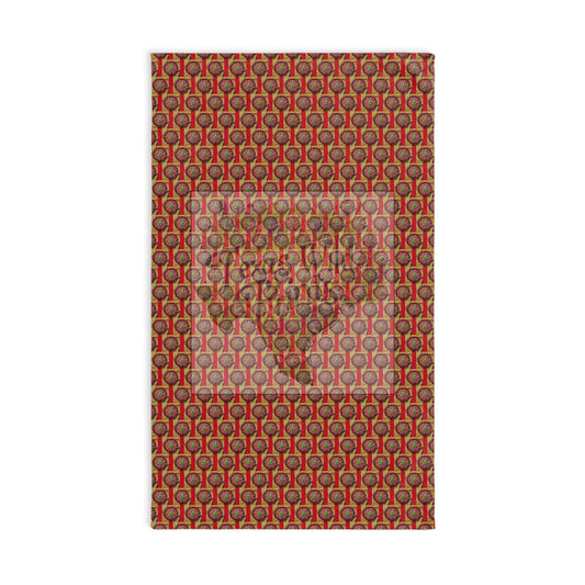 Fun Fresh Salsa Served with Chips Pattern Print | Hand Towel | Premium | 16”x28 | Modern Mexican Style Decor
