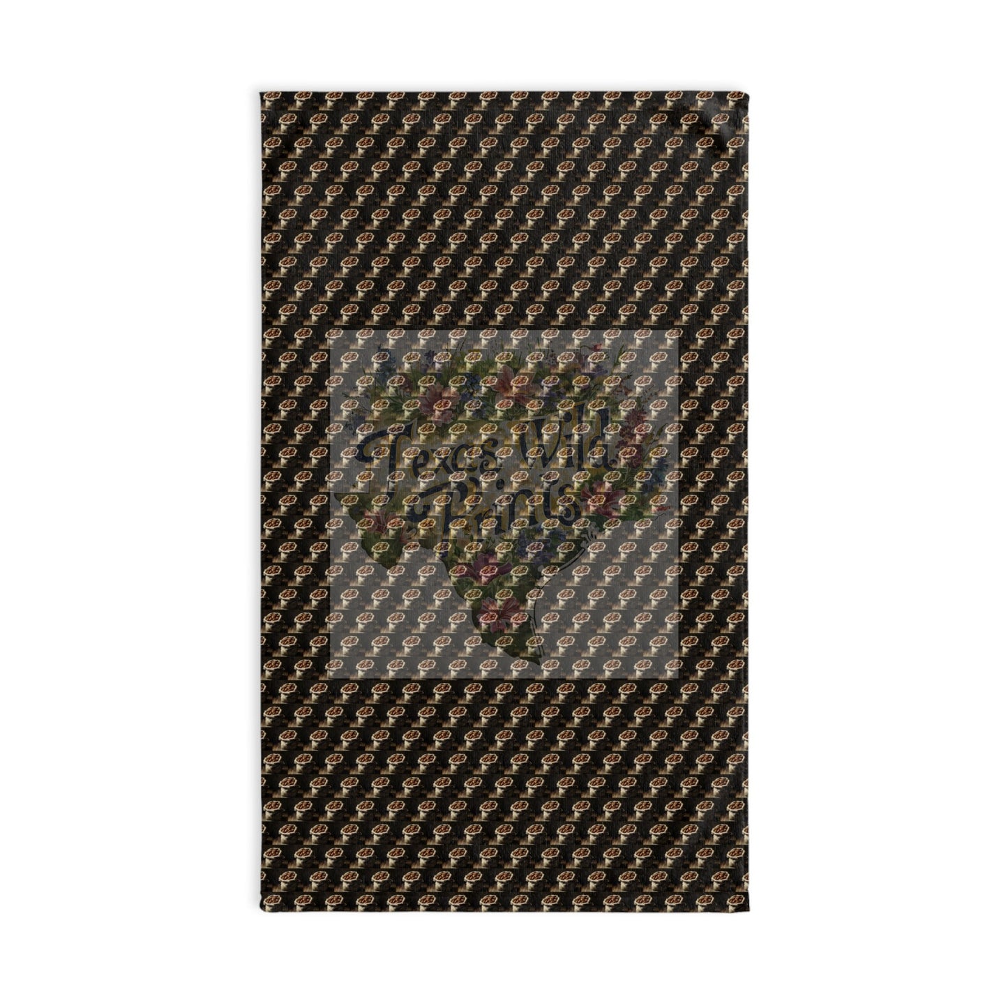 Pecans in Burlap Sack Pattern Print Hand Towel | Premium | 16”x28” Towel | Gift for Modern Art Lovers