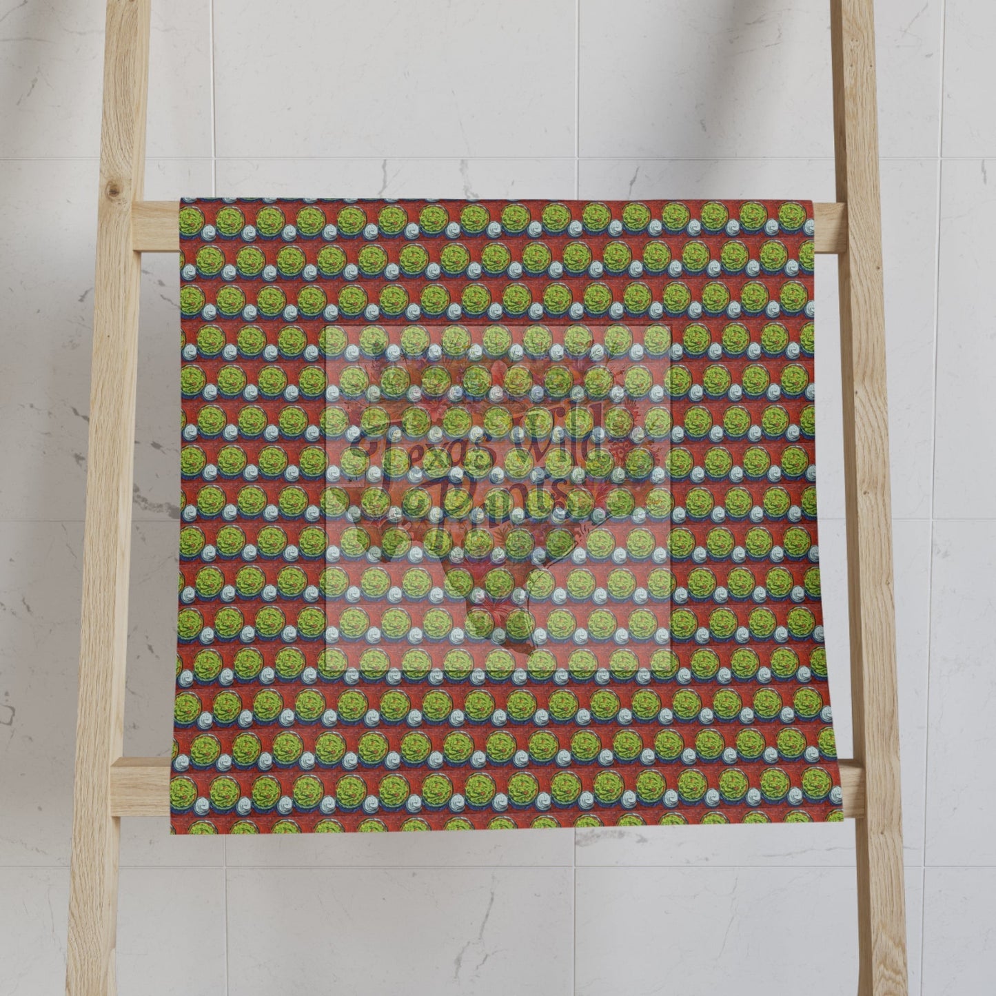 Guac and Sour Cream Dip Pattern Print Hand Towel | Premium | 16”x28” Towel | Food Themed, Southwestern