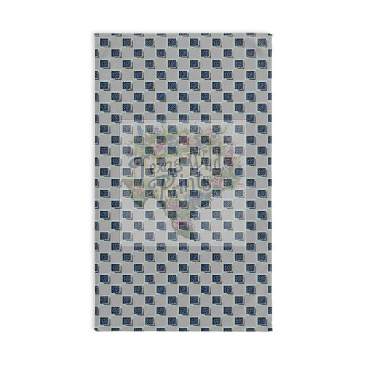 Blueberry Basket Pattern Print Decorative Hand Towel | Premium | 16”x28” Towel | Rustic & Farmhouse