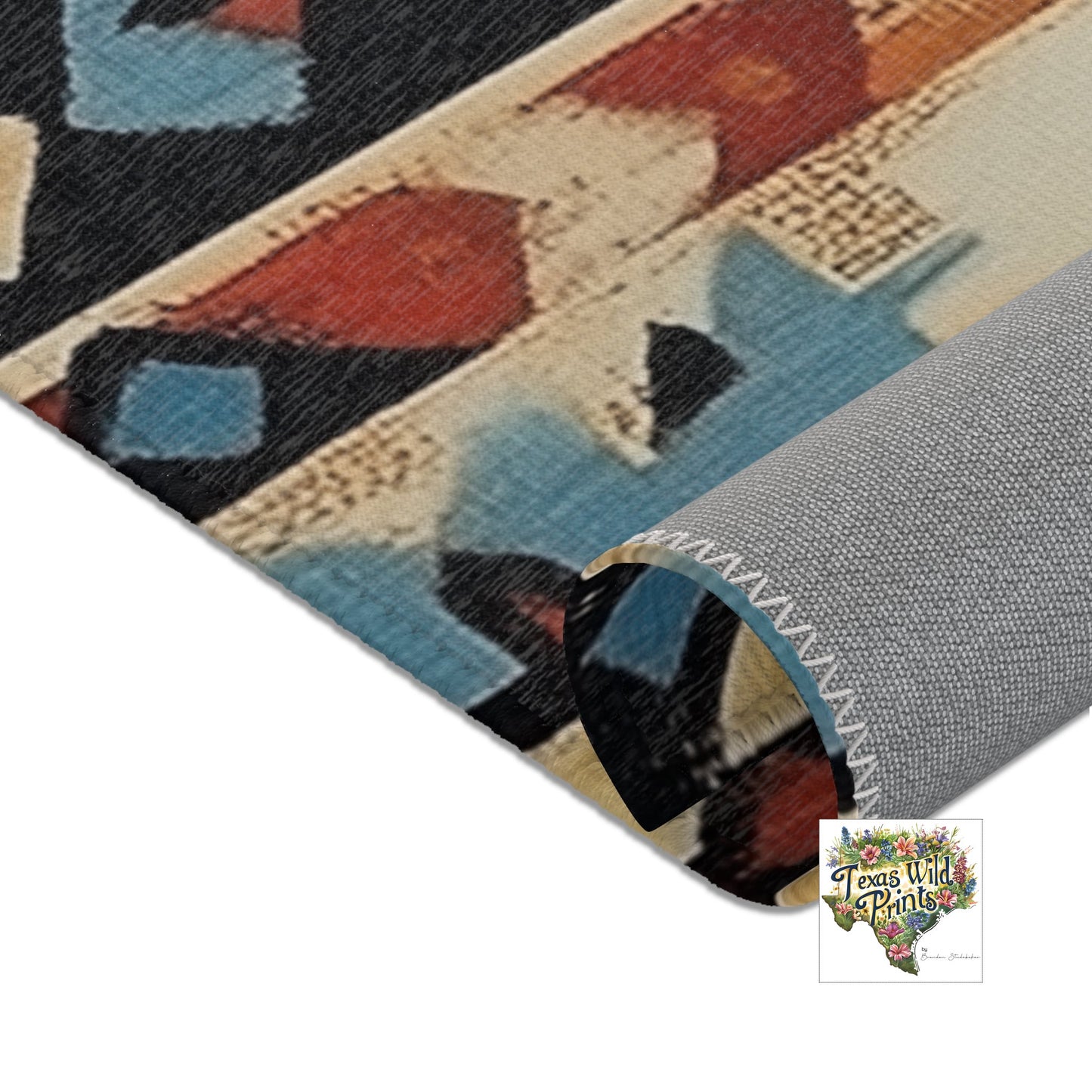 Small Southwestern Geometric Entryway Rug Earth Wisdom Tribal Inspired Pattern Rustic Santa Fe Decor Various Sizes Boho Home Gift