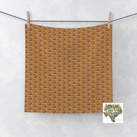 Decorative Peach Hand Towel Fruit Basket Design 16x28 Inch Kitchen Bathroom Decor Farmhouse Modern Accent Rustic Modern Gift