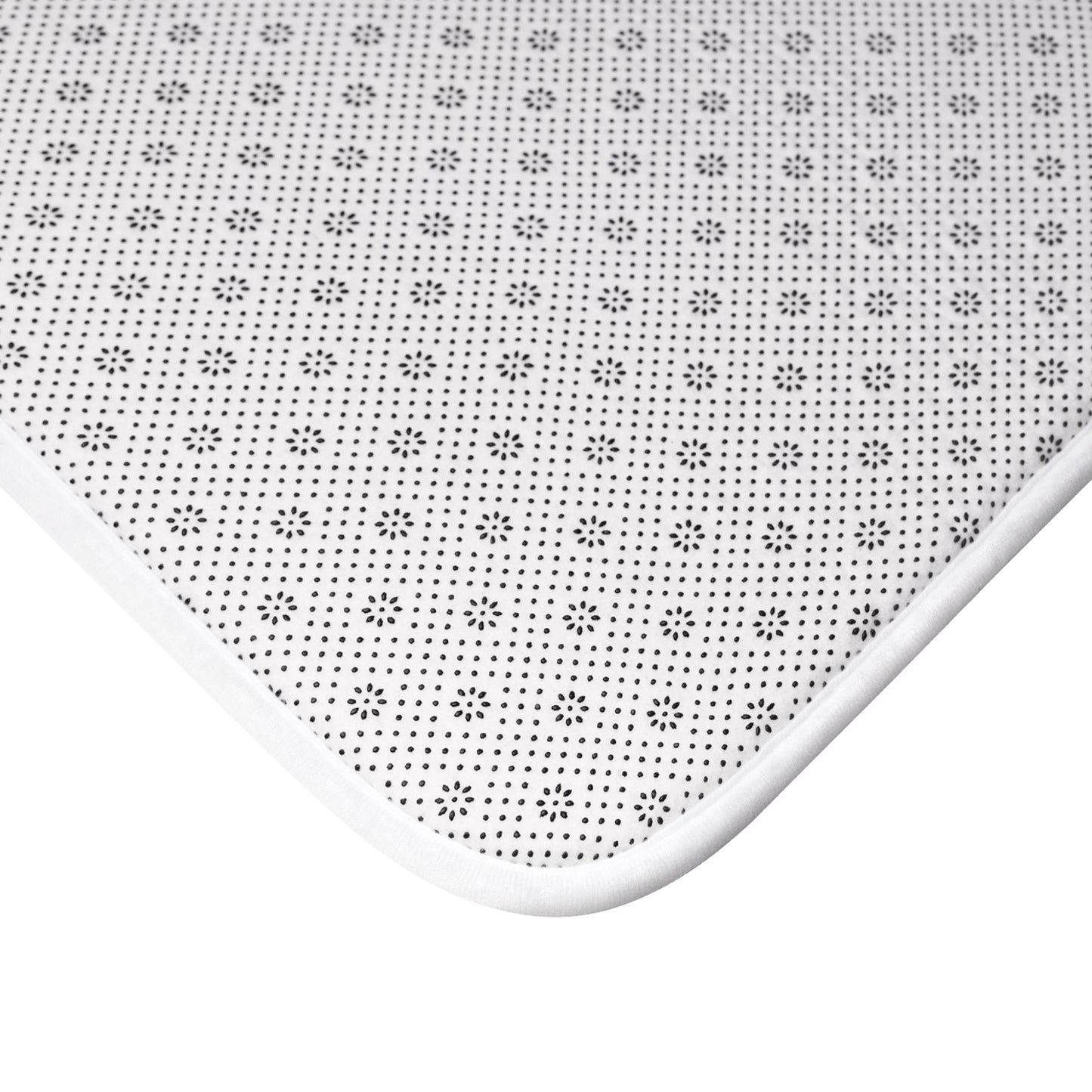 Blooming Black-eye Susan Texas Wildflower Bath Mat Floral Art Print Premium Memory Foam Soft Microfiber Bathroom Decor 24x17 34x21