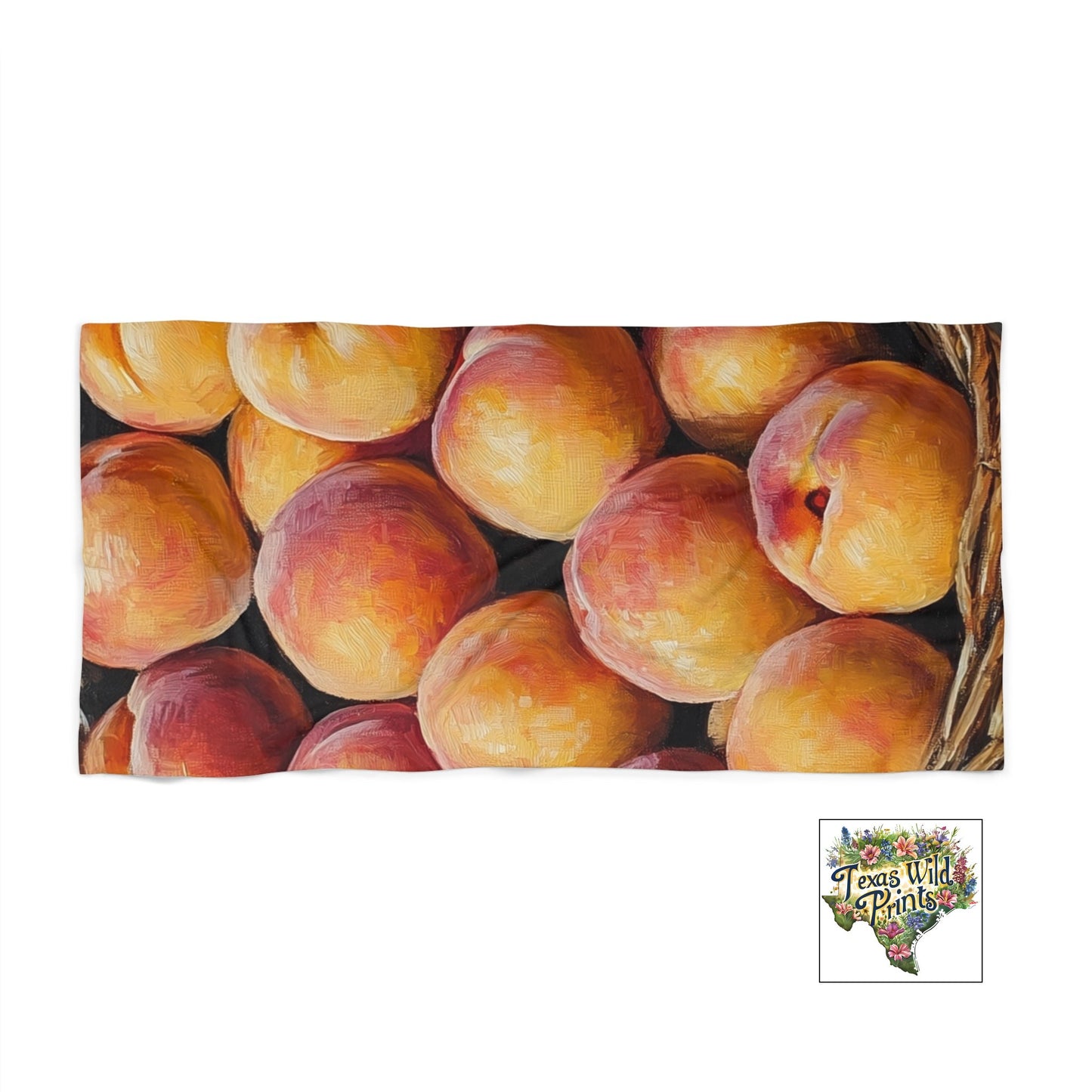 Oversized Peach Beach Towel XL Vibrant Fruit Print Soft Plush Pool Beach Towel Large Summer Towel Gift for Sun Seekers