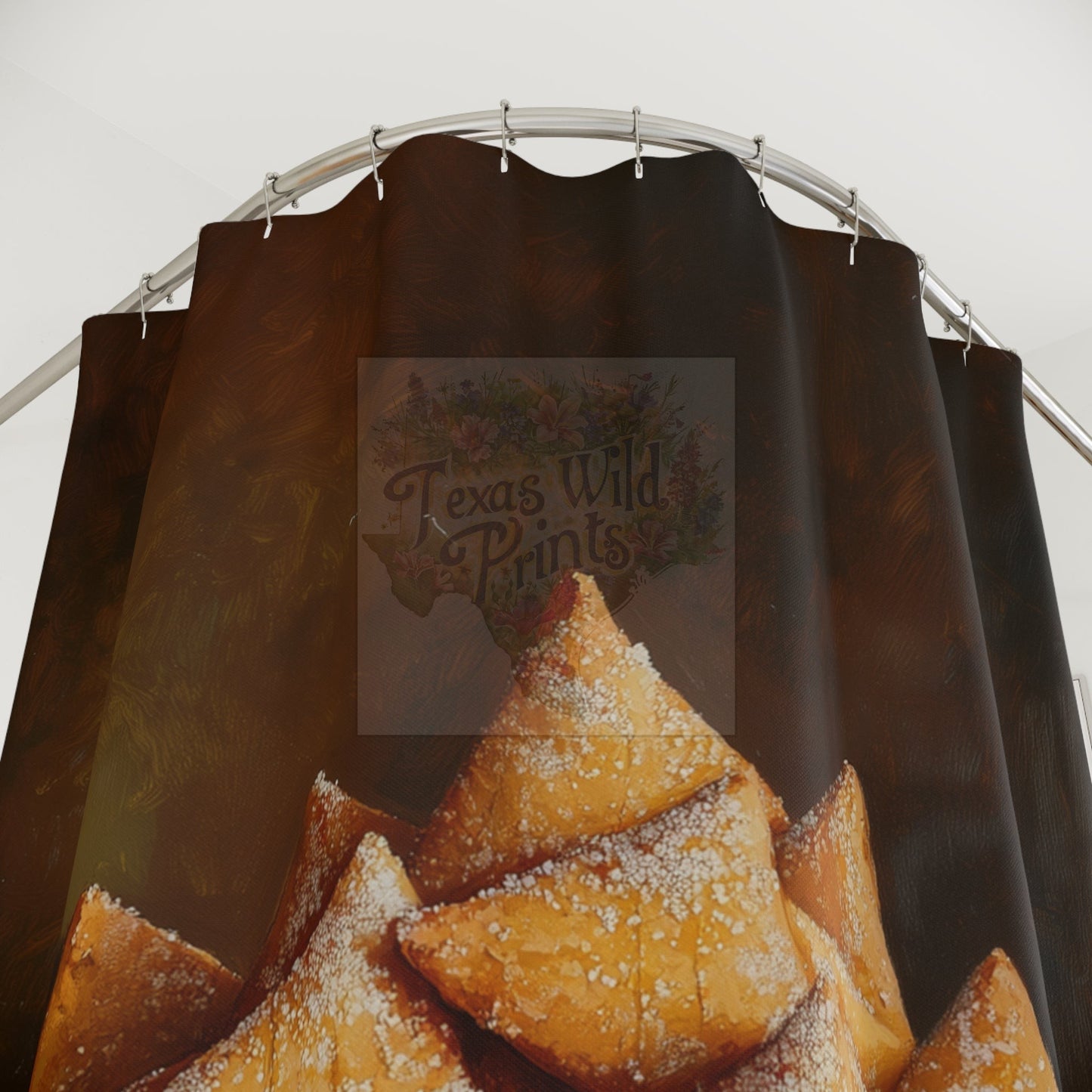 Cortina de ducha Sopapilla | Arte culinario | Regalo único | 74” x 71”