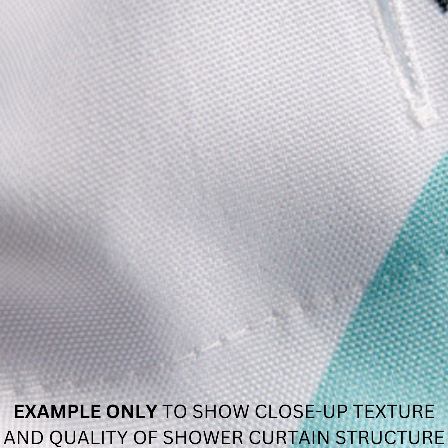 Rideau de douche en coton à motif de nectar et d'abeilles | Premium | 71x74