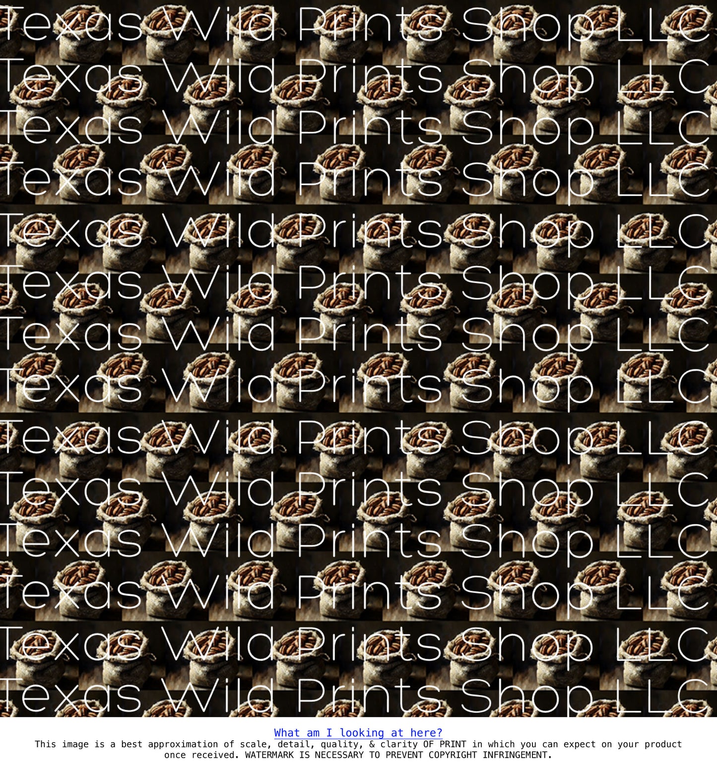 Modern Art Pecans in Burlap Sack Pattern Print Face Towel | Premium | 13”x13” | Perfect Gift for Art Hobbyist