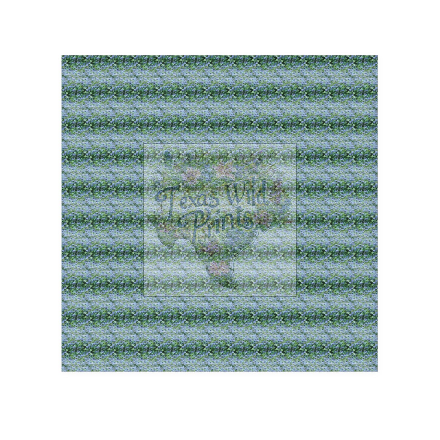 Serviette de toilette à motif de fleurs sauvages Blue Mistflower | Serviette de 13" x 13" | Cadeau de pendaison de crémaillère