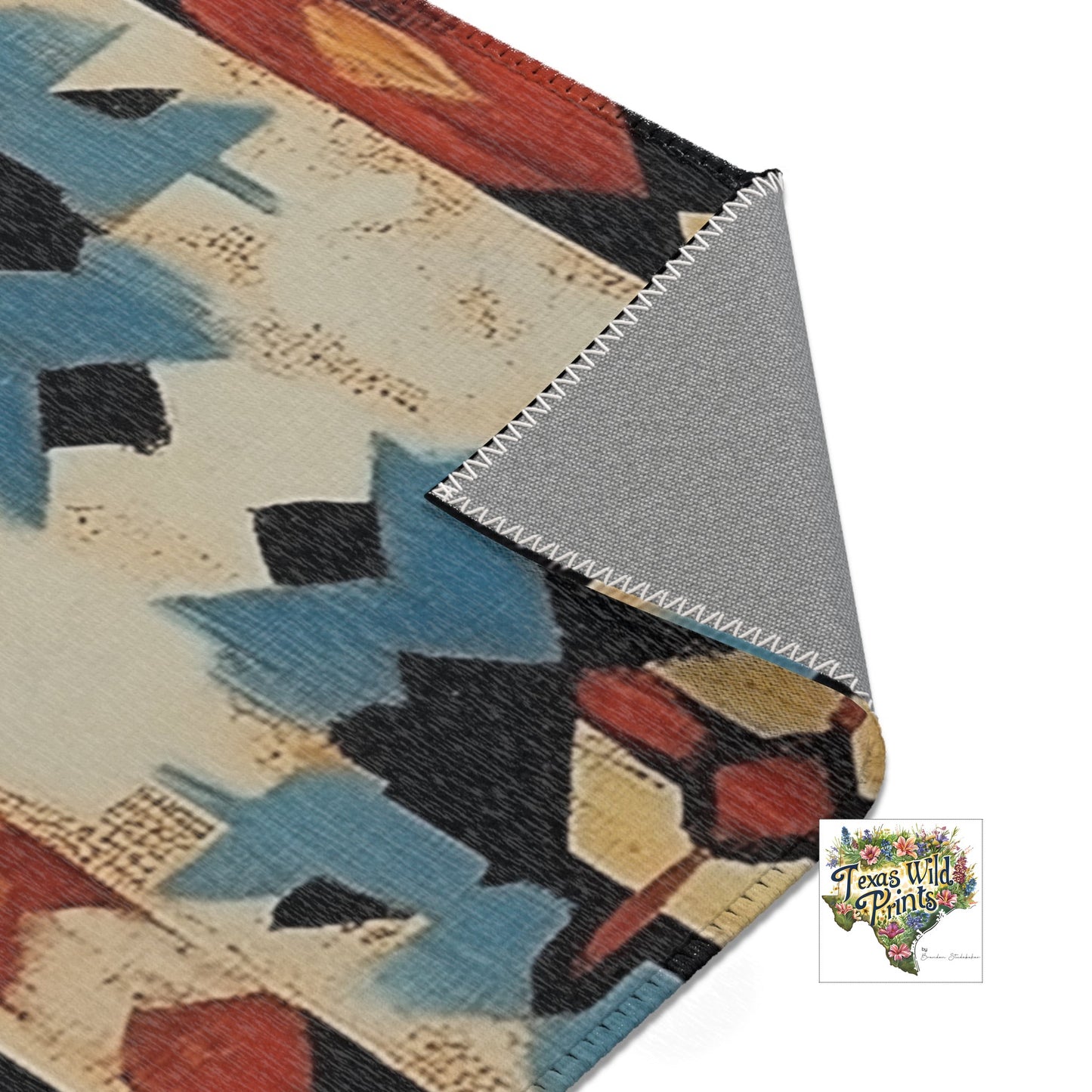 Small Southwestern Geometric Entryway Rug Earth Wisdom Tribal Inspired Pattern Rustic Santa Fe Decor Various Sizes Boho Home Gift