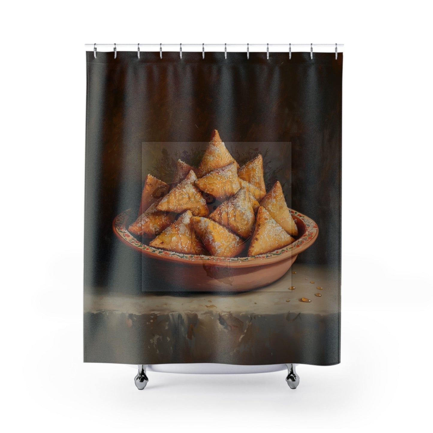 Cortina de ducha Sopapilla | Arte culinario | Regalo único | 74” x 71”